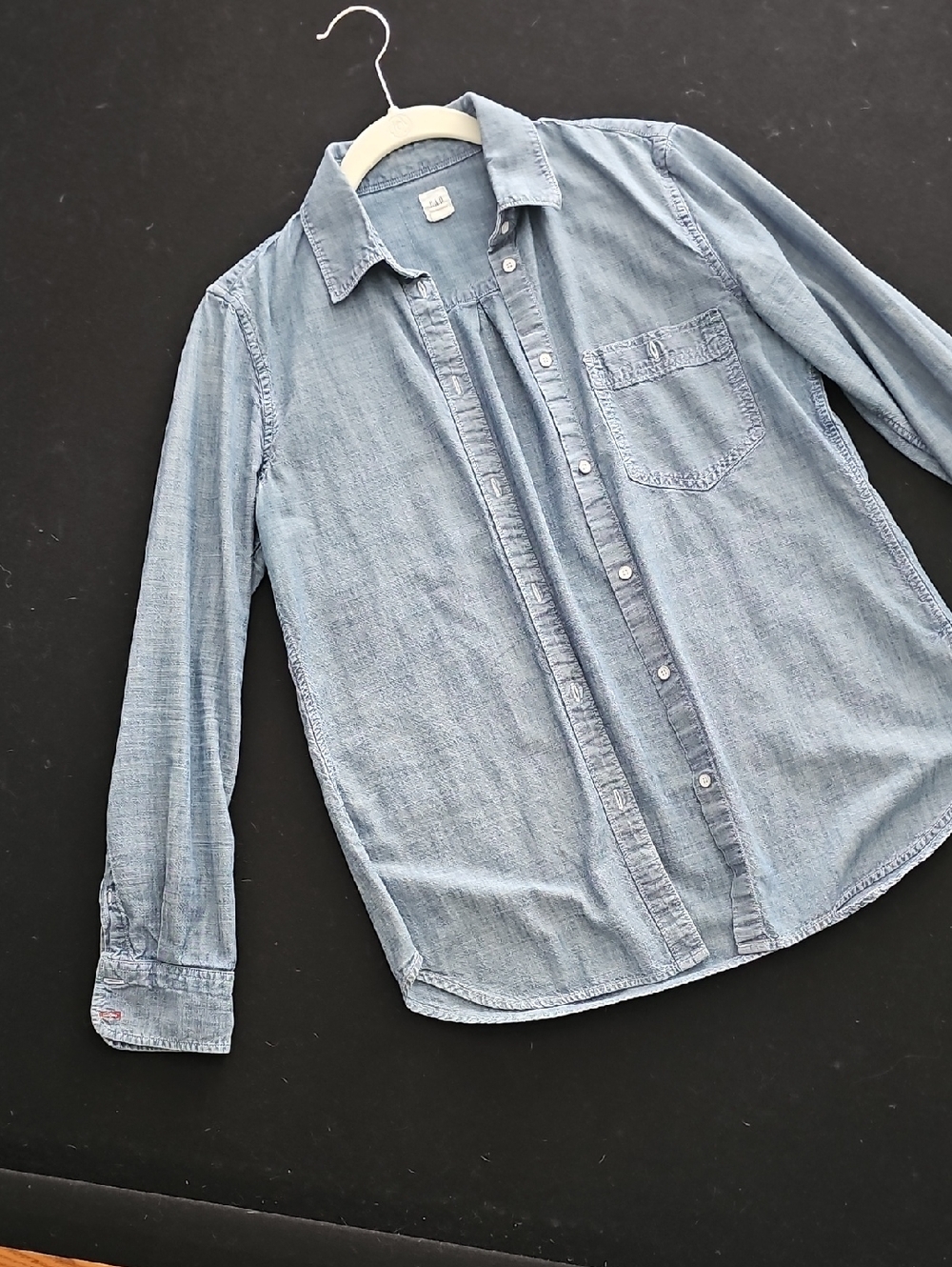 GAP Light Blue Denim Button-Down Shirt